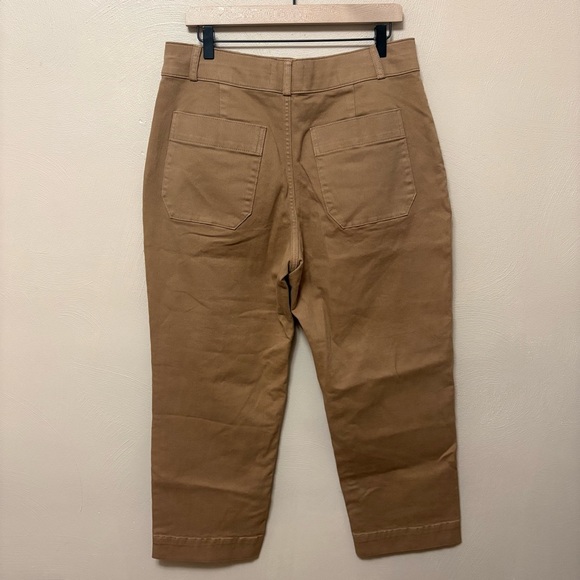 Everlane The Organic Straight-Leg Pant Toasted Coconut Tan Size 14 - Picture 9 of 13